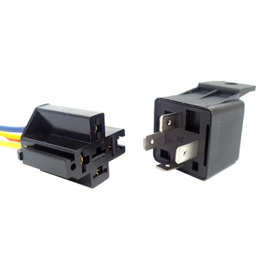 Schakelrelais 12V 40A 4-polig met voet