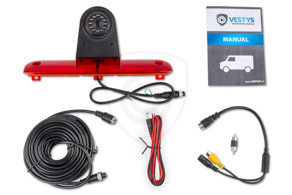 Inhoud van de verpakking van de achteruitrijcamera voor Peugeot Boxer Inhoud van de verpakking van de achteruitrijcamera voor Peugeot Boxer