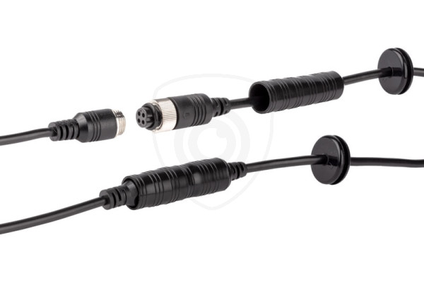 4-pin-kabel railbevestiging mannelijk / vrouwelijk – verschillende lengtes