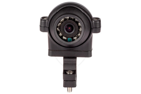 Dodehoekcamera VESTYS ROUND voor vrachtwagens, tractoren, maaidorsers – met ronde stanghouder