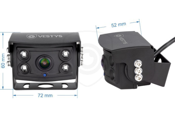 Camera voor vrachtwagens VESTYS ONE afmetingen Camera voor vrachtwagens VESTYS ONE afmetingen