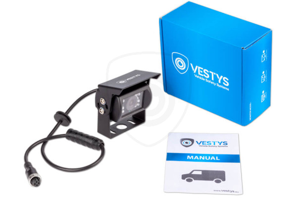 Inhoud van de verpakking van de universele camera voor bedrijfswagens, vrachtwagens en Classic-machines Inhoud van de verpakking van de universele camera voor bedrijfswagens, vrachtwagens en Classic-machines