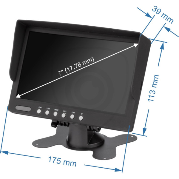 Afmetingen van de Quad-monitor