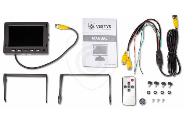 Monitor voor bedrijfsvoertuigen VESTYS AHD 5″