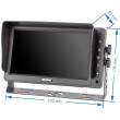 Monitor VESTYS AHD 7″ Quad voor bedrijfsvoertuigen