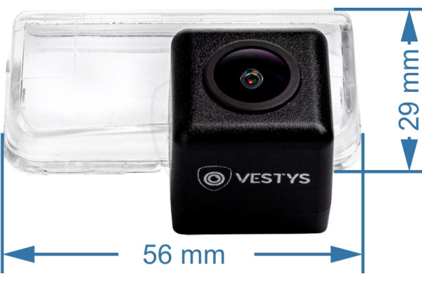 Afmetingen van de Achteruitrijcamera voor Peugeot 206, 207, 307, 308 en andere Afmetingen van de Achteruitrijcamera voor Peugeot 206, 207, 307, 308 en andere