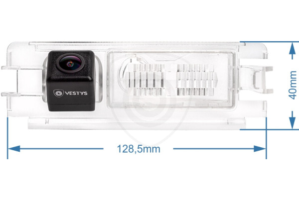Afmetingen van de Achteruitrijcamera voor Dacia Sandero en Logan Afmetingen van de Achteruitrijcamera voor Dacia Sandero en Logan
