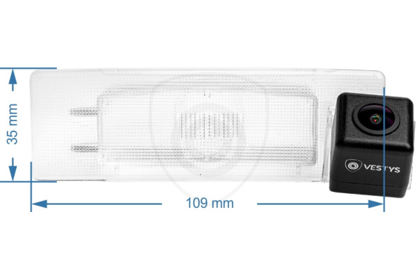 Afmetingen van de achteruitrijcamera voor Kia Optima Afmetingen van de achteruitrijcamera voor Kia Optima