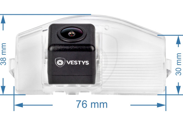 Afmetingen van de achteruitrijcamera voor Mazda 2 en 3 Afmetingen van de achteruitrijcamera voor Mazda 2 en 3