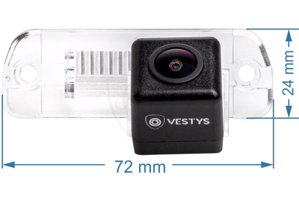 Afmetingen van de achteruitrijcamera voor Mercedes-Benz ML, GL en R-Klasse Afmetingen van de achteruitrijcamera voor Mercedes-Benz ML, GL en R-Klasse