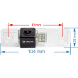 Achteruitrijcamera Opel Zafira, Tigra, Combo en Vectra 1999, 2000, 2001, 2002, 2003, 2004, 2005, 2006, 2007, 2008, 2009, 2010, 2011