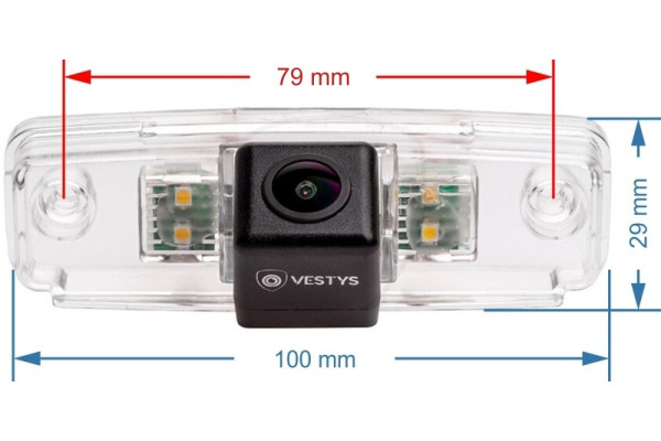 Achteruitrijcamera Subaru Forester, Impreza, Legacy en Outback 2008, 2009, 2010, 2011, 2012, 2013, 2014, 2015, 2016, 2017, 2018, 2019