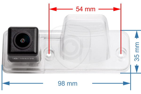 Achteruitrijcamera Volkswagen T4 (Multivan, Transporter, Caravelle) 2001, 2002, 2003, 2004, 2005,  2006, 2007, 2008, 2009, 2010, 2011