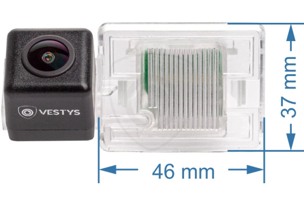 Afmetingen van de Achteruitrijcamera voor Mercedes-Benz A, C, GLA, GLC, ML, SLK en Vito Afmetingen van de Achteruitrijcamera voor Mercedes-Benz A, C, GLA, GLC, ML, SLK en Vito