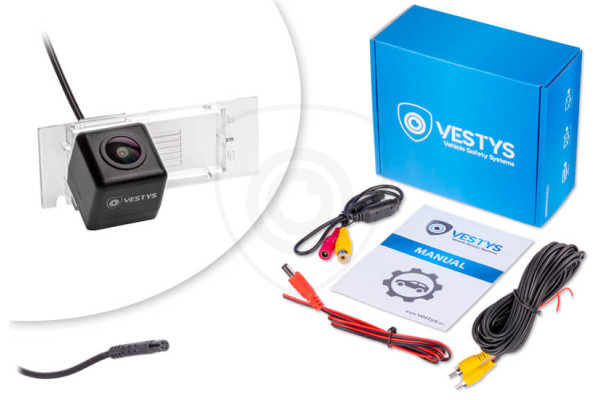 Inhoud van de verpakking van de achteruitrijcamera voor Dacia Logan, Sandero Inhoud van de verpakking van de achteruitrijcamera voor Dacia Logan, Sandero