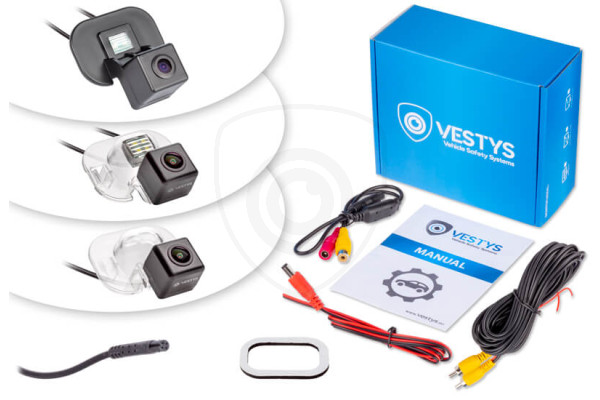 Inhoud van de verpakking van de achteruitrijcamera voor Kia Cerato, Venga en Picanto Inhoud van de verpakking van de achteruitrijcamera voor Kia Cerato, Venga en Picanto