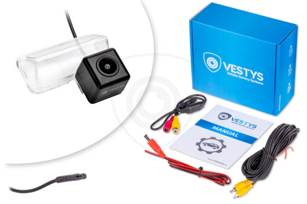Inhoud van de verpakking van de Achteruitrijcamera voor Peugeot 206, 207, 307, 308 en andere Inhoud van de verpakking van de Achteruitrijcamera voor Peugeot 206, 207, 307, 308 en andere