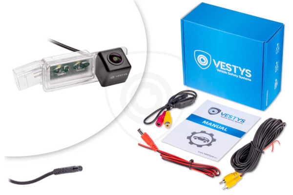 Inhoud van de verpakking van de achteruitrijcamera voor Seat Leon, Ibiza, Toledo Inhoud van de verpakking van de achteruitrijcamera voor Seat Leon, Ibiza, Toledo