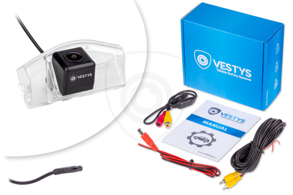Inhoud van de verpakking van de achteruitrijcamera voor Mazda 2 en 3 Inhoud van de verpakking van de achteruitrijcamera voor Mazda 2 en 3