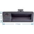 Achteruitrijcamera in de kofferbakgreep voor BMW 1, 3, 5, X1, X5 en X6 2002, 2003, 2004, 2005,  2006, 2007, 2008, 2009, 2010, 2011, 2012, 2013, 2014, 2015, 2016, 2017, 2018, 2019
