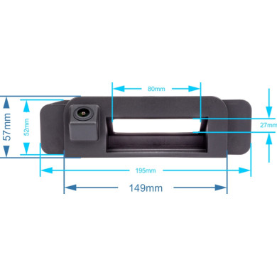 Mercedes-Benz Achteruitrijcamera - Kofferbakgreep Model 2