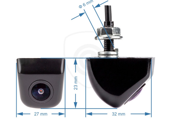 Achteruitrijcamera UNI-METAL