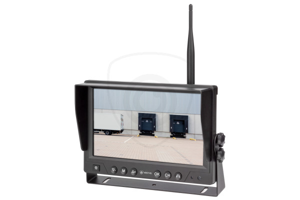 Draadloze wifi AHD-set voor bedrijfsvoertuigen met camera en zonnepaneellading evenals magnetische bevestiging