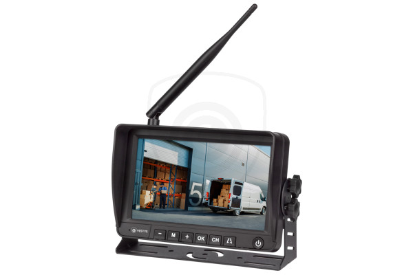 Draadloze wifi AHD-set voor bedrijfsvoertuigen met camera en zonnepaneellading evenals magnetische bevestiging