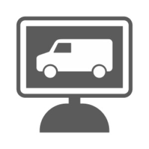 Monitoren en WiFi-sets voor bedrijfswagens