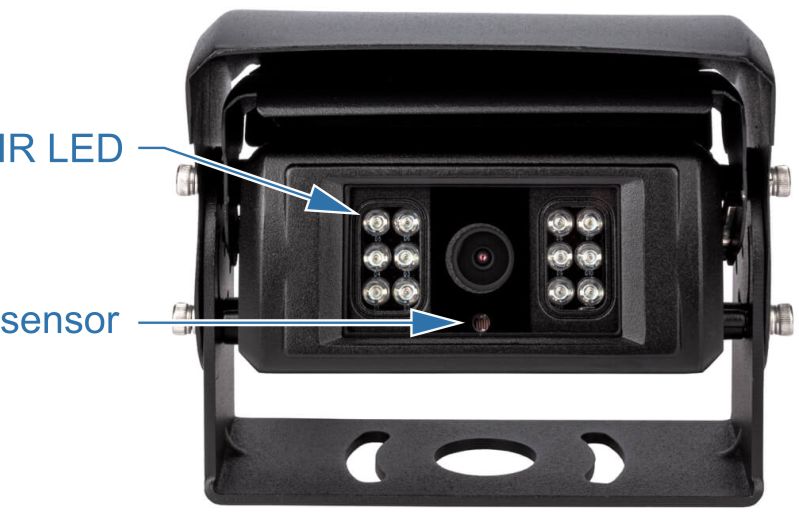 Achteruitrijcamera met twaalf infrarood IR-leds Achteruitrijcamera met twaalf infrarood IR-leds