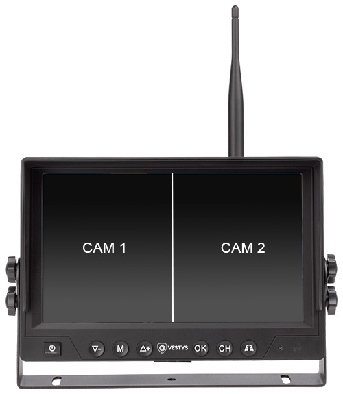 mogelijkheid om tot twee camera's aan te sluiten