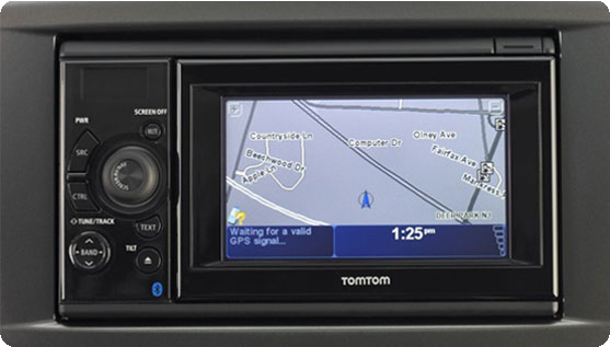 Originele Subaru-monitor met TomTom-systeem